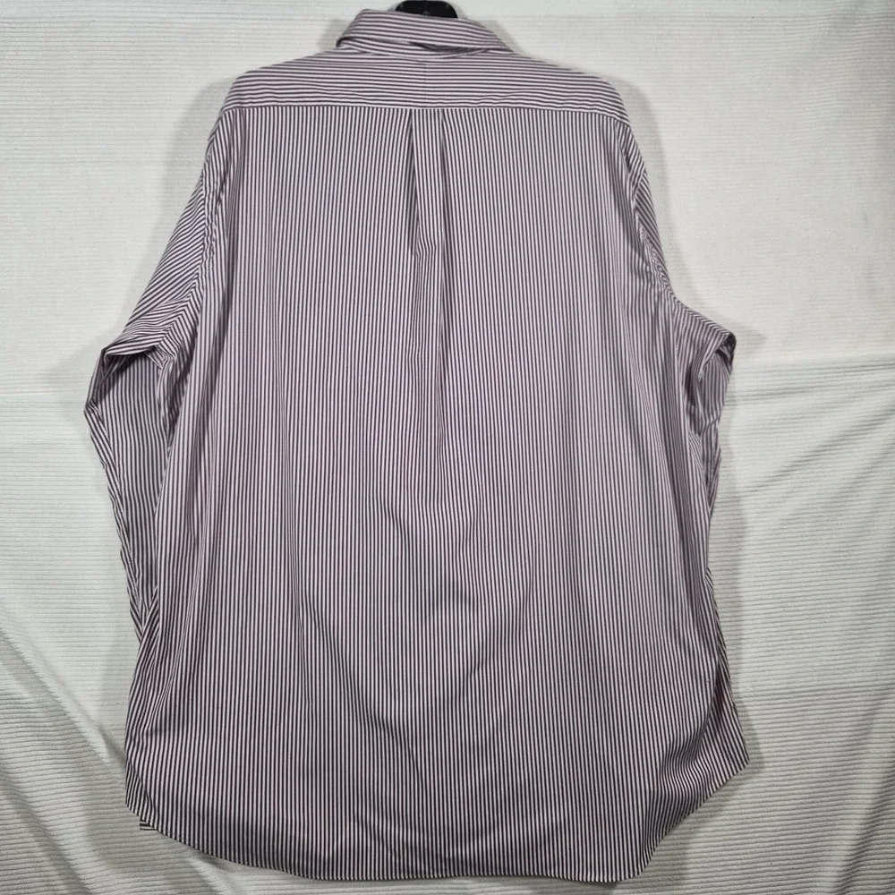 Ralph‎ Lauren Polo Classic Fit Performance Shirt Men's XXL Burgundy Stripe